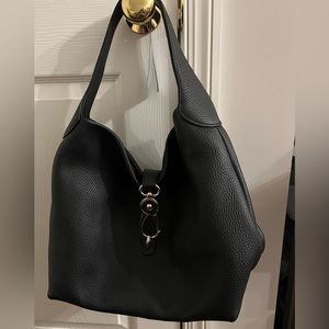New Dooney and Bourke Black Pebble Lock Sac